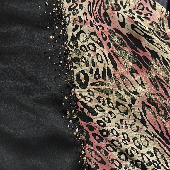 Leopard print Evening Prom Gown - Picture 6 of 7